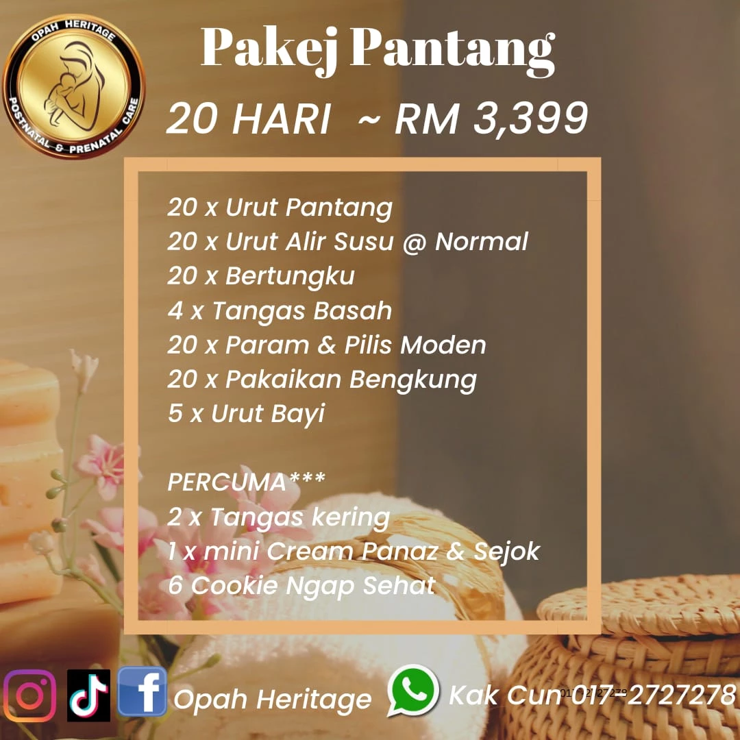 Pakej Pantang 20 Hari